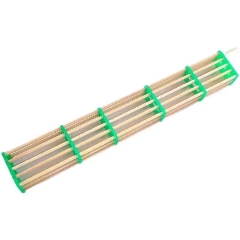 5 Pcs Beekeeping Lengthened Bamboo Queen Bee Cage, Queen Bee Isolation Transport Cages, Plastic and Wood Mixed Cage Tools