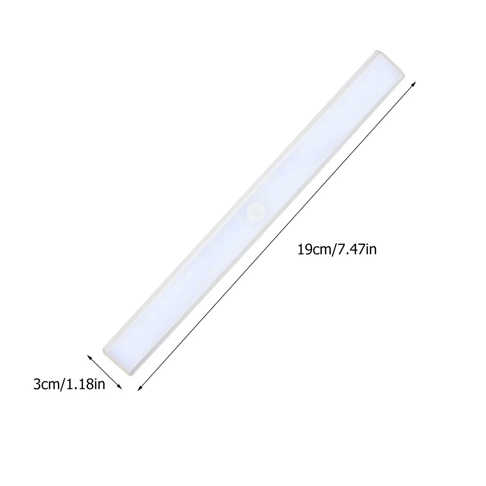 モーションセンサー USB 充電式 LED ライトストリップ ホワイト 安全で耐久性のあるクローゼットキャビネット照明ナイトウォールランプ 寝室 オフィス用