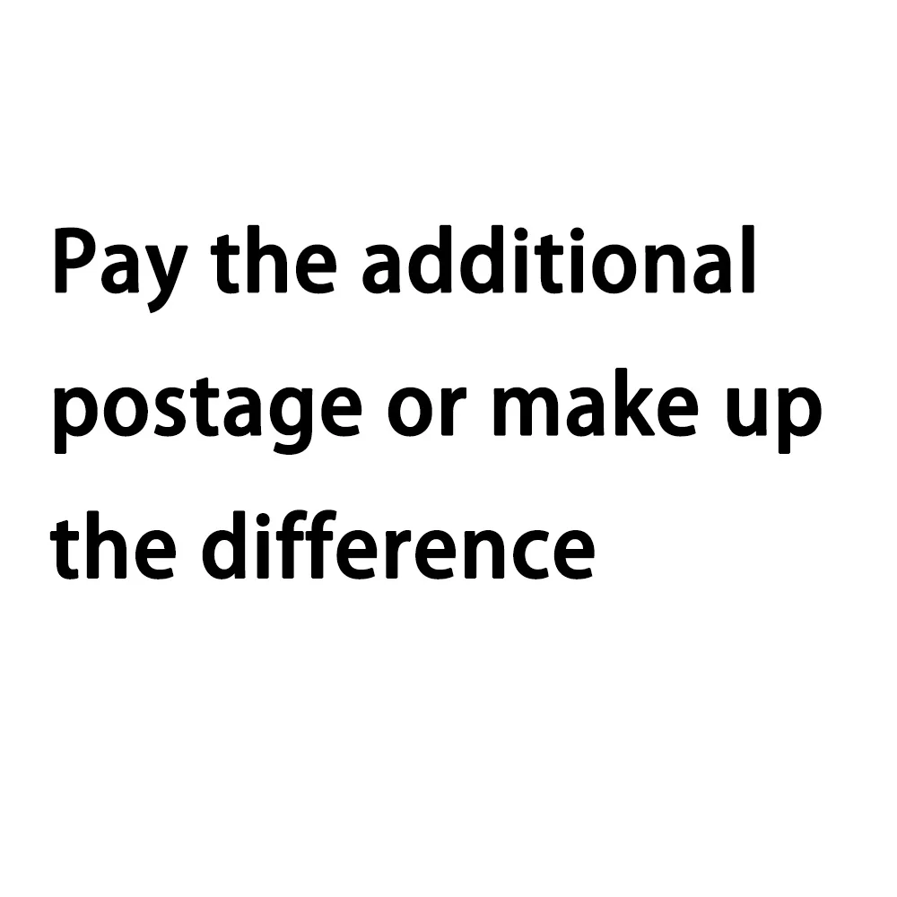 Pay the additional postage or make up the difference