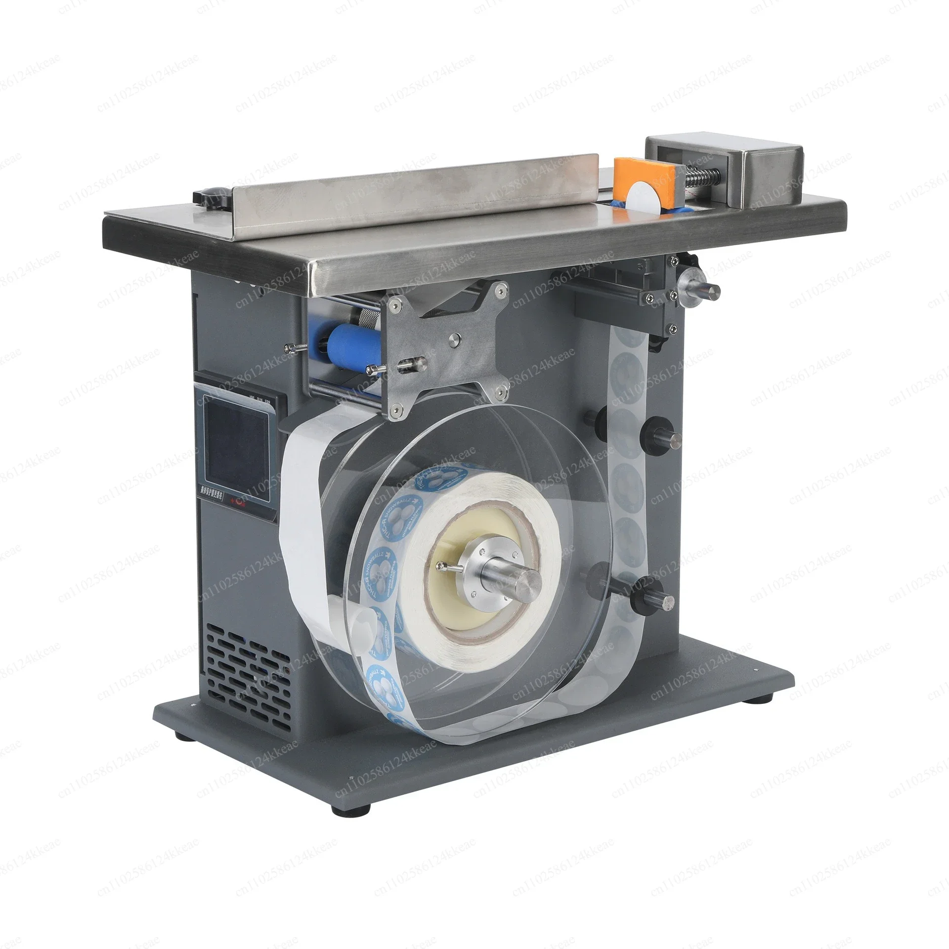 Right-Angle Automatic Labeling Machine for Transparent Round Labels, Anti-Counterfeit Sealing Label Applicator
