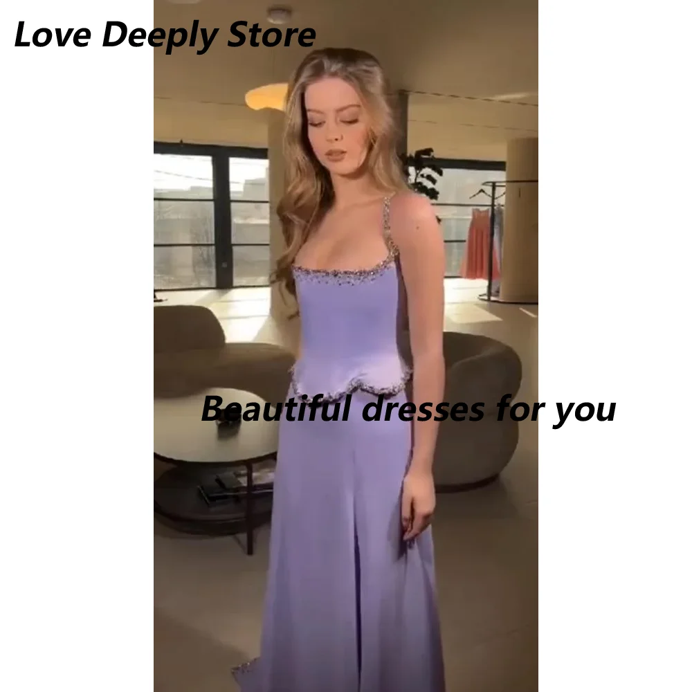 

Sexy Evening Dress Customized Spaghetti Strap A Line Prom Gowns Crystal Sequin Jersey Floor Length Party Dresses 2025