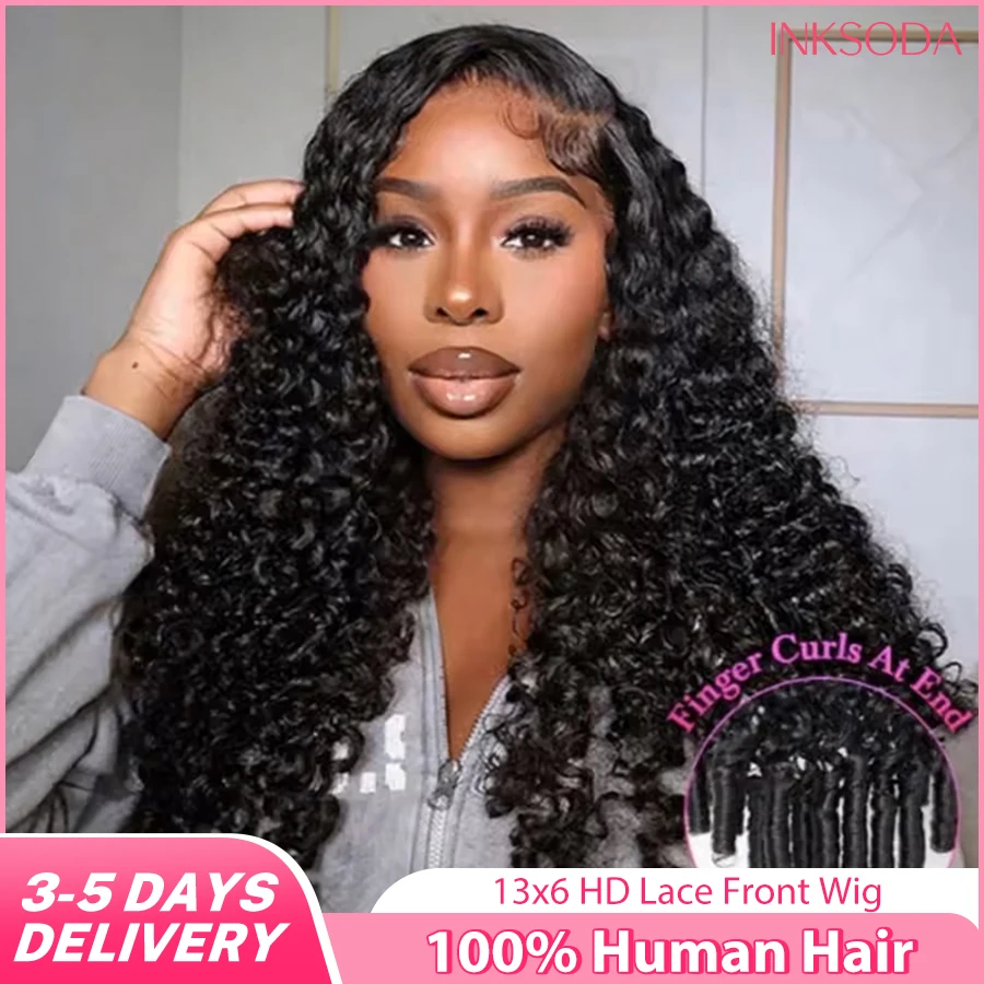 Peluca de Cabello Humano Rizado Birmano de 36 Pulgadas 12A, 220% de Densidad, Sin Pegamento, Encaje Frontal HD 13x6, Rizos Esponjosos y Voluminosos con Extremos en Espiral para Mujer