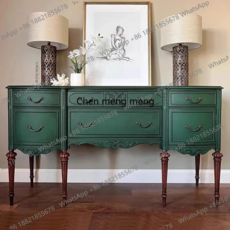 

Chest Of 6drawers Storage Box Cabinet Luxury American Vintage Living Room Wood Storage Sideboard Vintage Home Bedroom Furniture