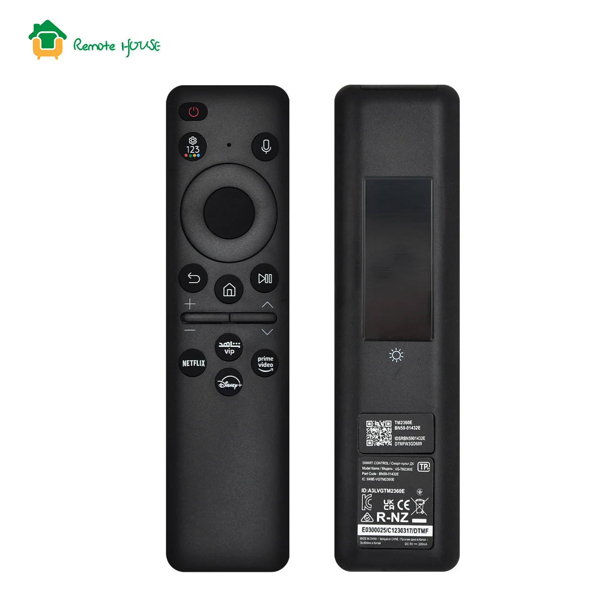 BN59-01432E Replacement Solar Remote Control For Samsung Smart TV Compatible With Neo QLED 8K 4K Series