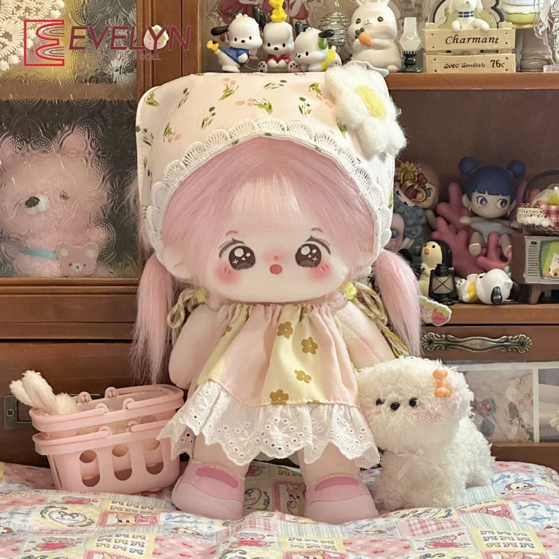 Evelyn（Doll）20cm Cotton Doll Clothing Set Hand-made Dolls Accessories Clothes Gift BJD Princess Skirt Suit Love and Deepspace
