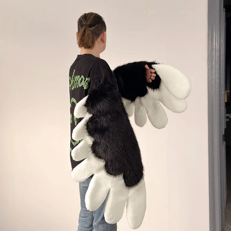 Bird Wings Furry Plush Animal Claws Wearable Cosplay Props Kig Fursuit Kigurumi Comiket Kigurumi Animal Costume Beast Fursuit