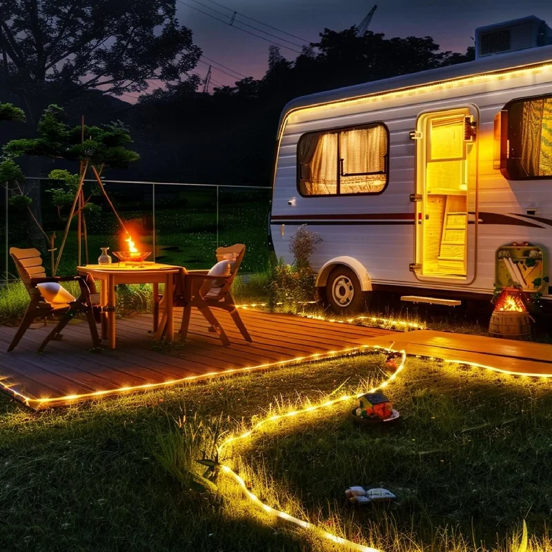 

Christmas Decoration String Light LED Solar Tube Rope Fairy Light Outdoor Waterproof For Garden Fence Yard Balcony