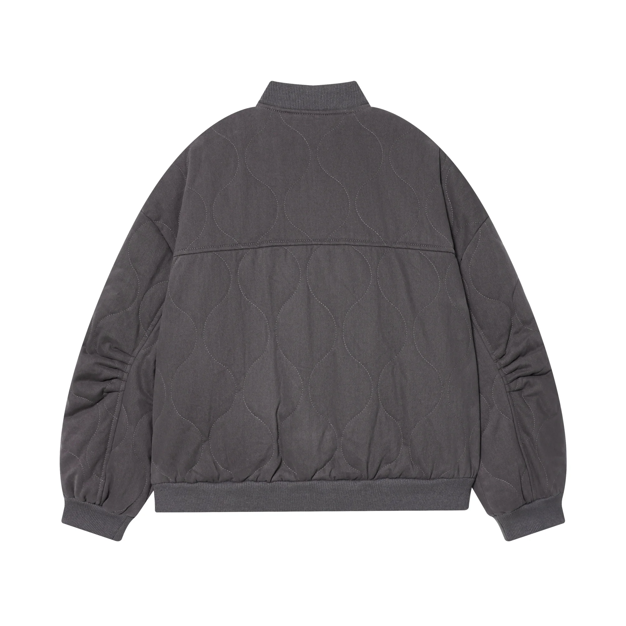 Frauen Herbst Winter Übergroßen Stepp Jacken Dicke Warme Mantel Weibliche Lange Hülse Druckknopf Dame Oberbekleidung Chic Tops Streetwear