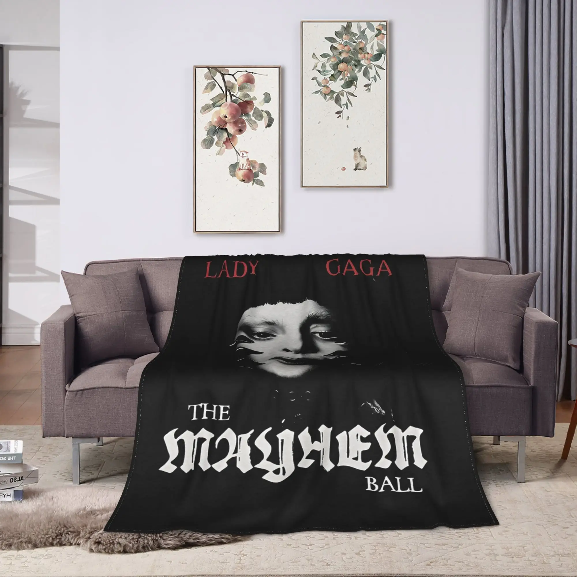 Lady Gaga The Mayhem Ball Tour 202 Blankets Quality Super Soft  Bedding Throws Autumn Decorative Home Decor Graphic Bedspread