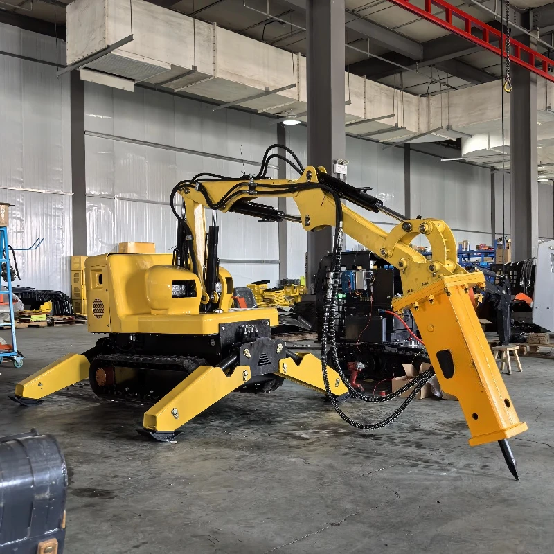Smart Mobile Crushing Robot Wireless RC Lithium Electric for Urban Renewal Demolition Project Remote Control Demolition Robot