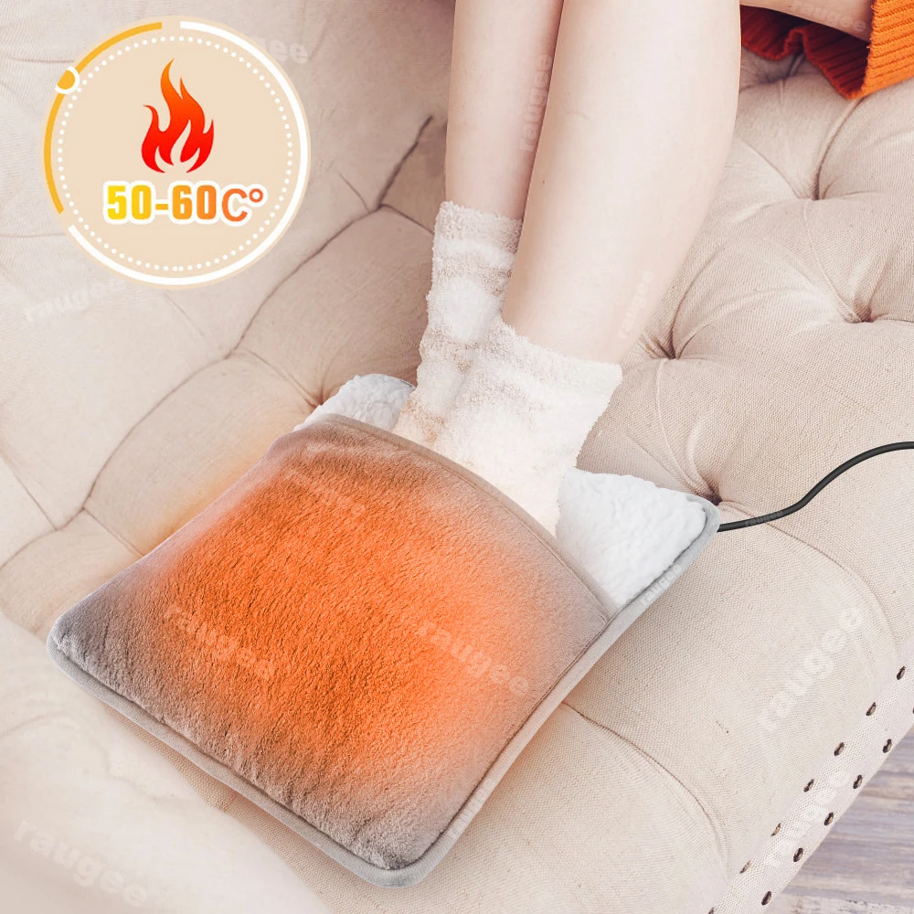 電気フットヒーター ポータブル ソフトフットウォーマーマット 家庭用 USBフットウォーマー パッド ウェアラブル フットウォーマー 冬用フットウォーマー