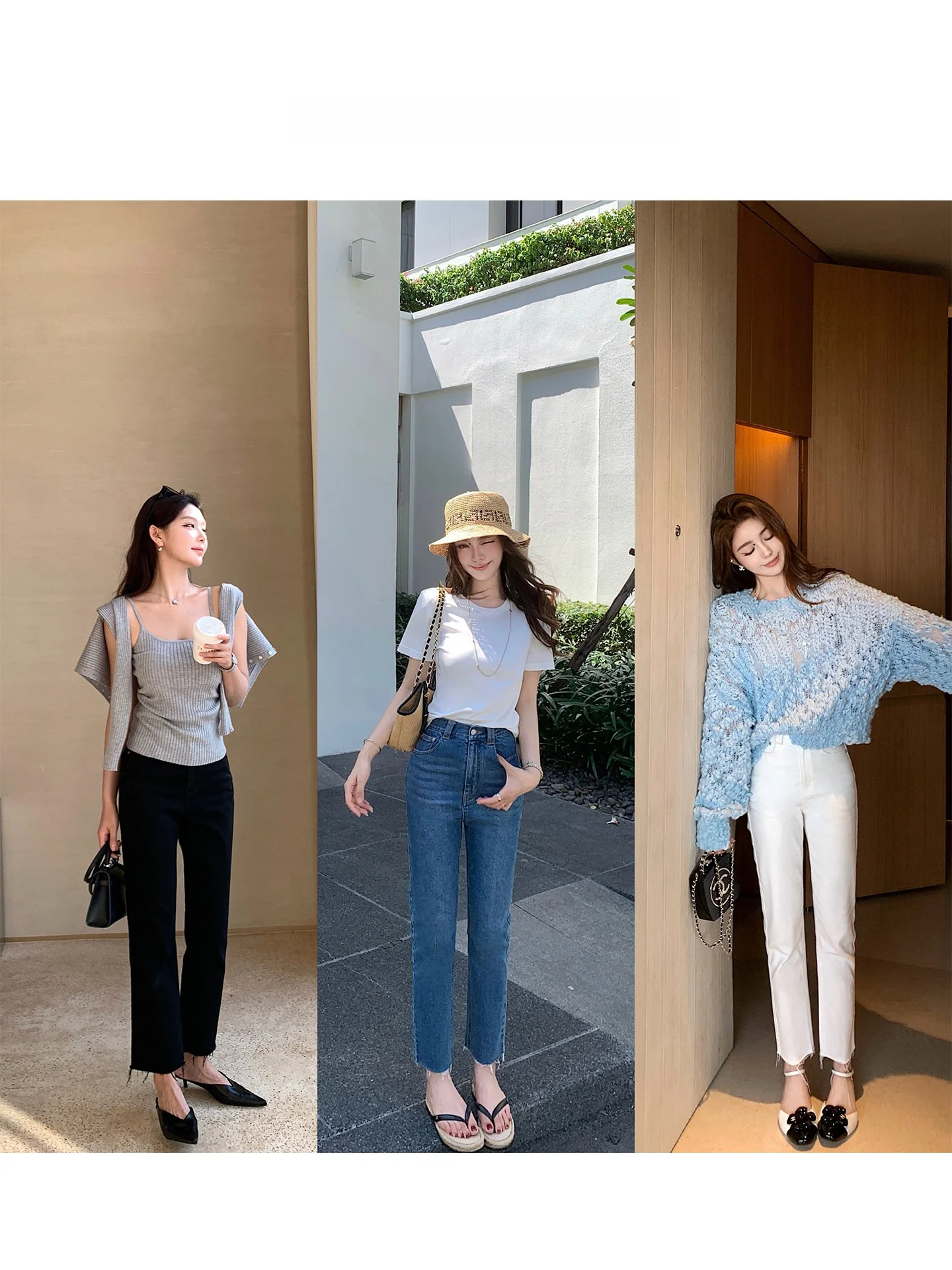 

Высокоэластичные удобные винтажные джинсы прямого кроя длиной 7/8, стройнящие и подчеркивающие фигуру, для ранней весны, женские.