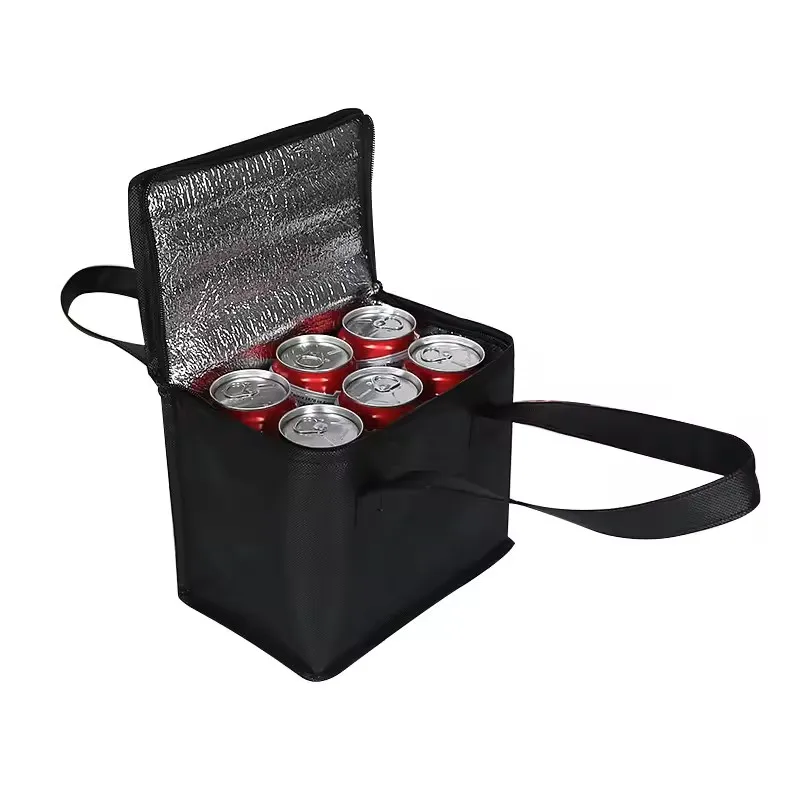 Tragbare Lunch-Kühltasche, faltbare Isolier-Picknick-Eispackung, Thermotasche für Lebensmittel, Getränke-Tragetasche, isolierte Taschen, Lebensmittel-Liefer-Tasche