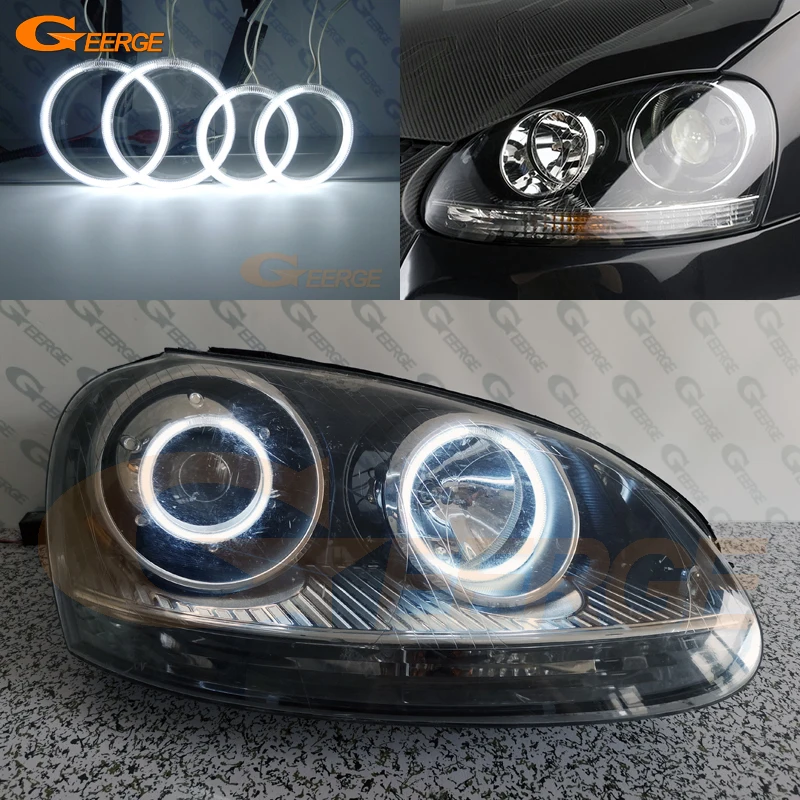 Do VOLKSWAGEN VW Golf 5 V Mk5 2004 2005 2006 2007 2008 2009 Doskonały zestaw Ultra Bright CCFL Angel Eyes Kit Halo Rings
