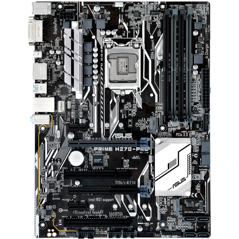 FOR ASUS Prime H270-Pro Motherboard Supports 1151PIN H270 DDR4 64GB VGA DVI HDMI