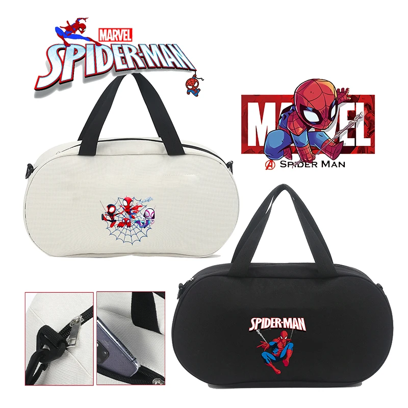 

Disney Marvel Spiderman Duffle Bag Men Women Yoga Gym Shoulder Hand Bag Anime Movie Cartoon Print Outdoor Travel Cute Vogue Gift