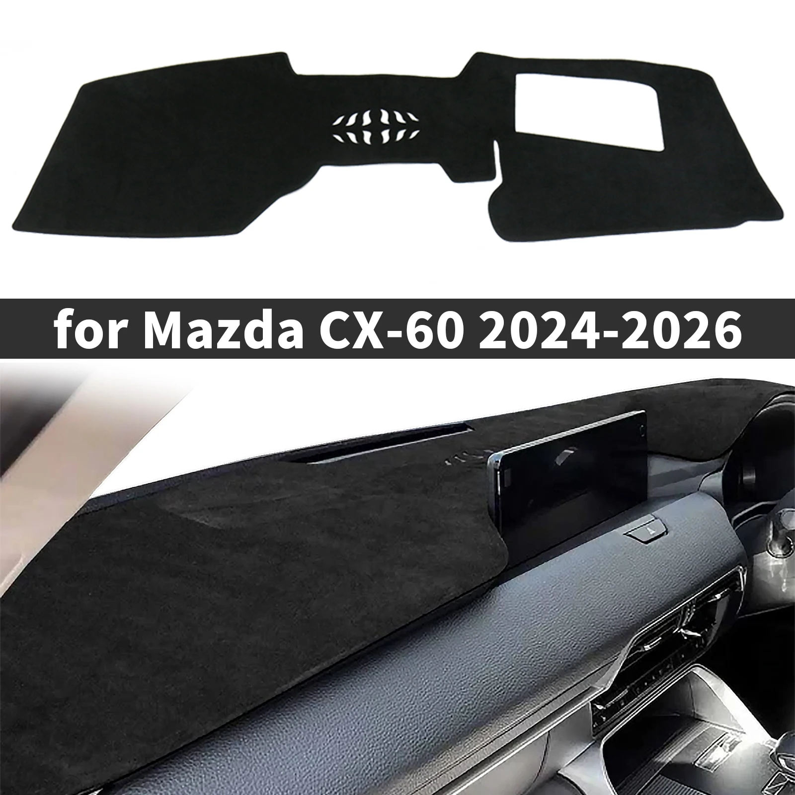 

for Mazda CX-60 CX60 2024 2025 2026 Car Dashboard Pad Cover Sunshade Protective Carpet Non-Slip Dash Mat Dashmat Accessoriesr