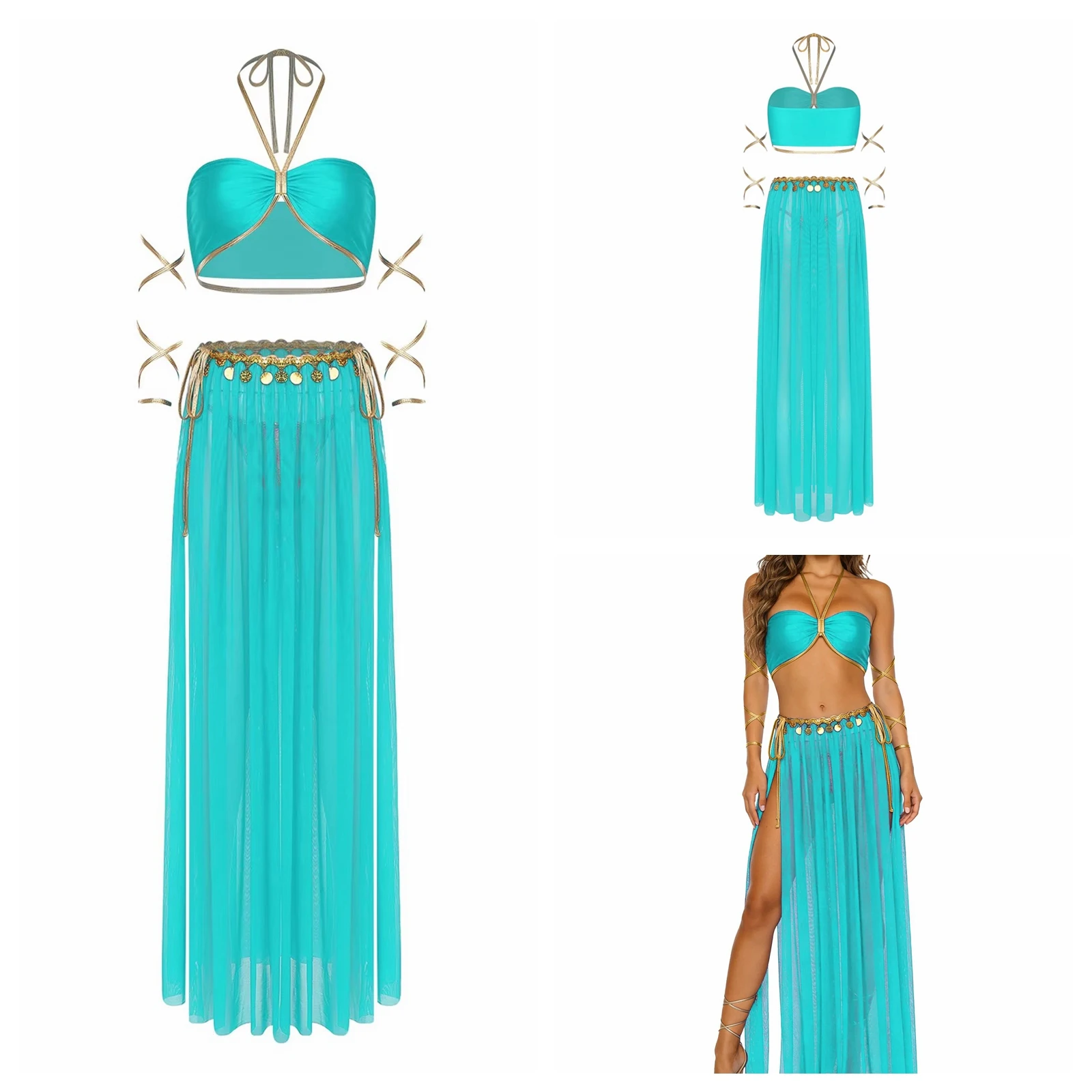 

Women Oriental Indian Belly Ethnic Dance Performance Costume Rave Party Carnival Festival Belly Dance Outfits Femme Dancewear