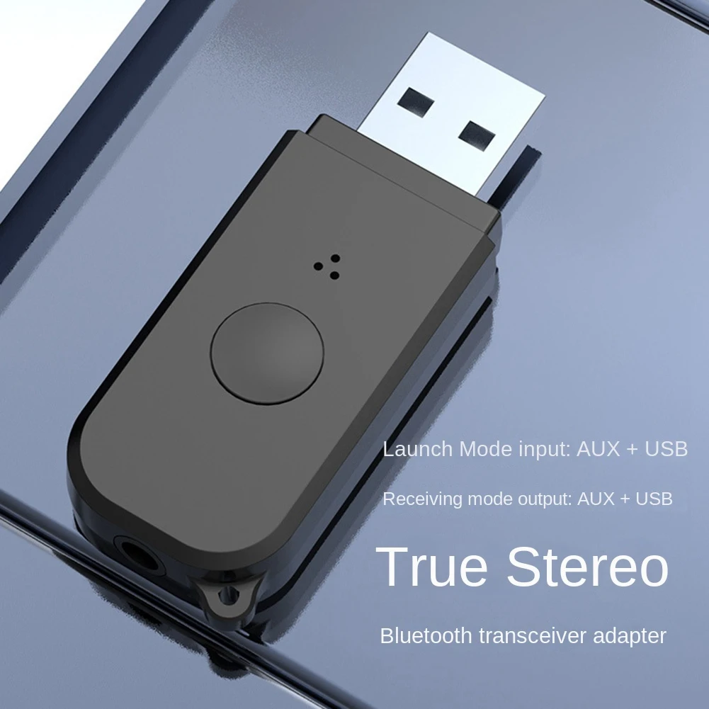 Penerima pemancar Bluetooth 5.3, adaptor penerima Audio USB untuk komputer TV Audio mobil