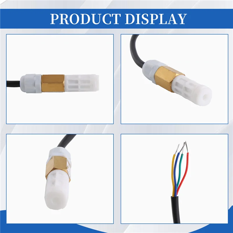 B27B SHT30 Waterproof Temperature And Humidity Sensor Probe Digital Temperature And Humidity Environmental Monitoring Sensor