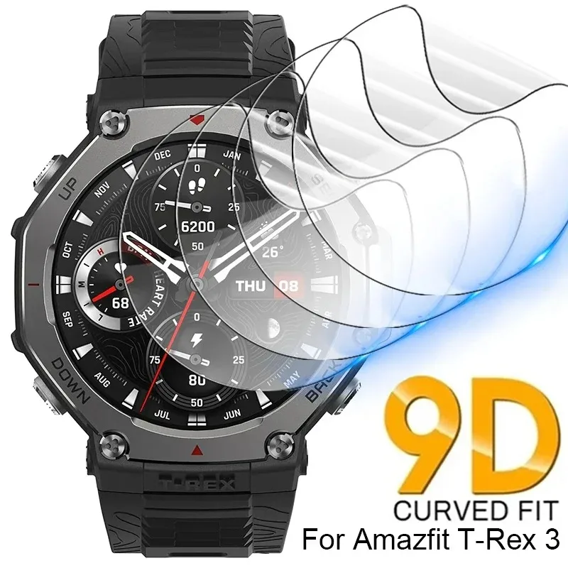 Soft Hydrogel Film for Huami Amazfit T REX 3 Clear Screen Protector Flims Full Cover for Amazfit T-Rex 3 Smartwatch Accessories