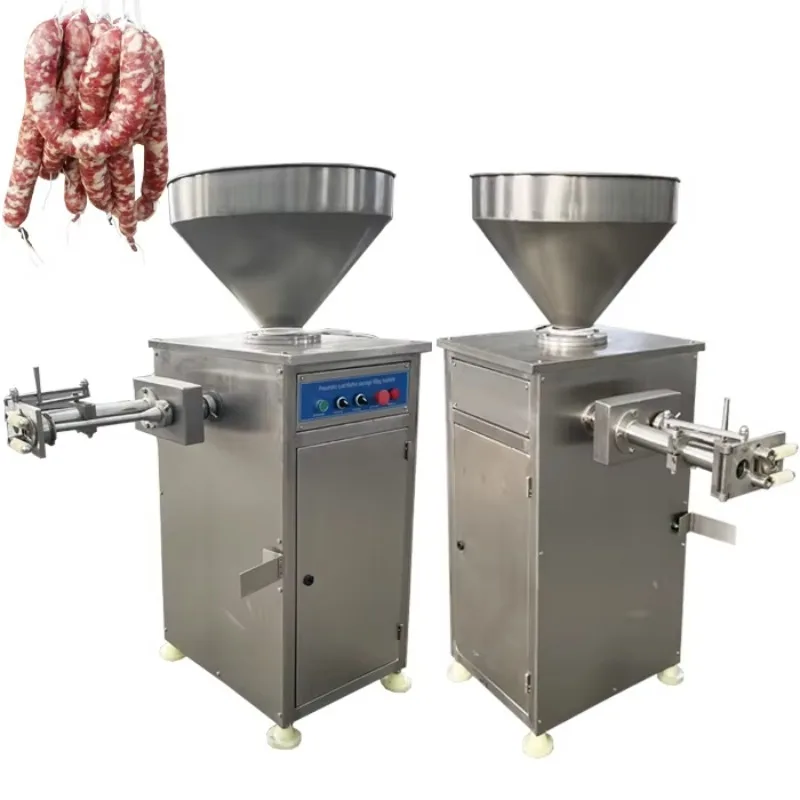 Máquina Automática para Rellenar y Retorcer Salchichas, Enlazadora y Atadora de Salchichas Frescas, Máquina para Atar Nudos en Salchichas de Desayuno