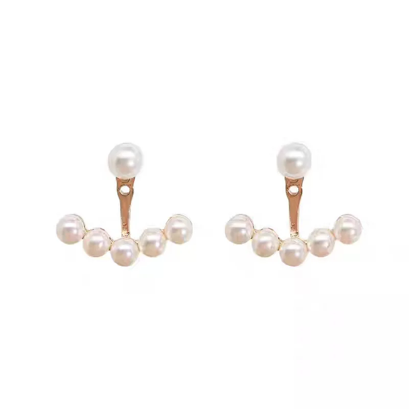 Trend Pearl Earrings Women Classic Elegant Gold Color Drop Earrings Retro Creative Party Jewelry Stud Earrings