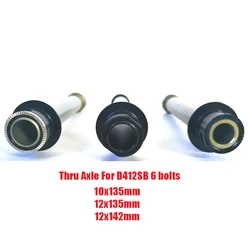 Aluminum Alloy Thru Axle For Novatec D412SB 6 Bolts Disc Brake Rear Hub 10X135 12X135 12X142mm Converting Axis Hubs Repair