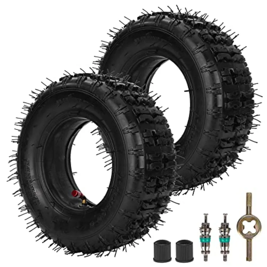 

13x5.00-6 13X5-6 Tire and Inner Tube with TR87 Angled Valve Stem for Razor Dirt Quads Yerf Dog Motovox Go Karts Dirt Bikes ATVs