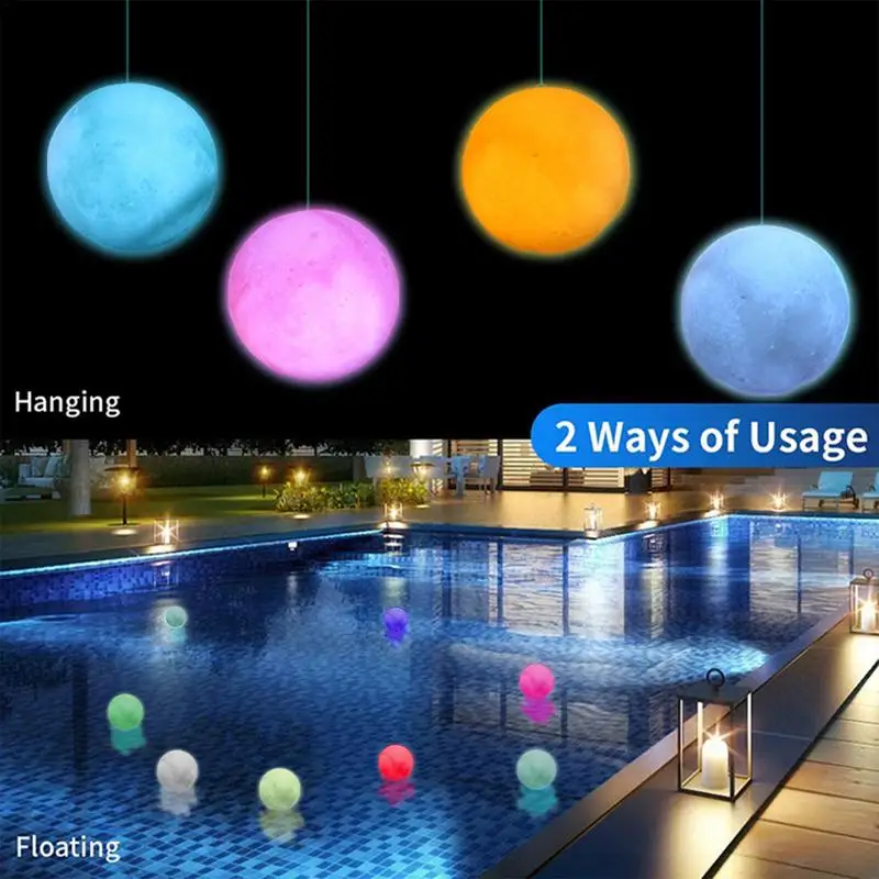 Led Floating Pool Balls remote control Pool Glow Ball Lights luminous ball light for pool party decor Lamp for Garden decor