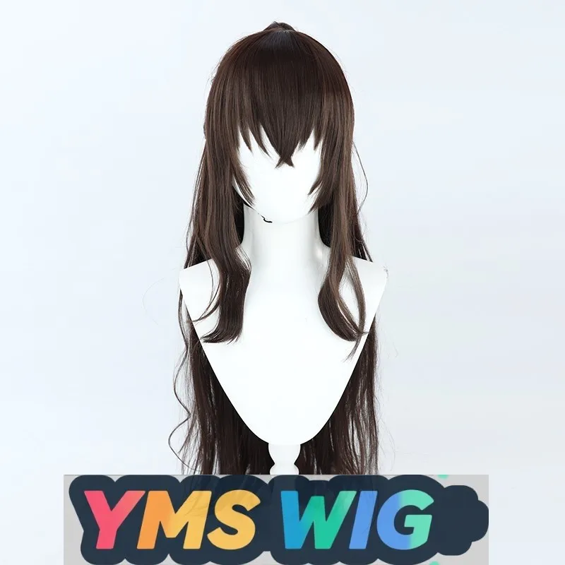 【MES PERRUQUE】 Bungou Stray Dogs Gender-Flexion Dazai Osamu Version Cheveux Longs Cosplay Perruque Marron Avec Queue De Cheval Pour Les Femmes