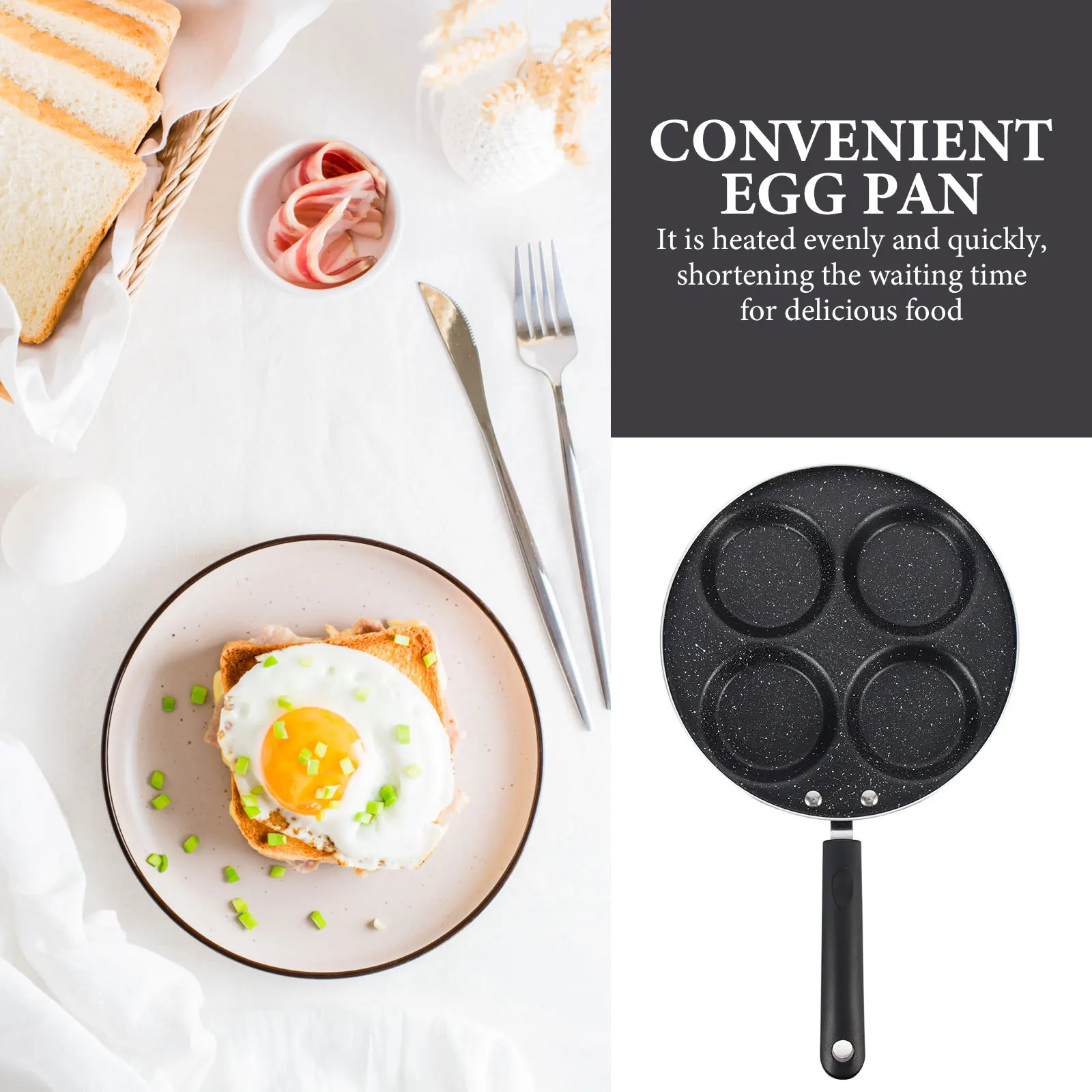 

Egg Frying Pan Multi function Aluminum H Non stick Kitchenware Safe Daily Use Cookware Even Heat Easy Cleaning Sturdy Design