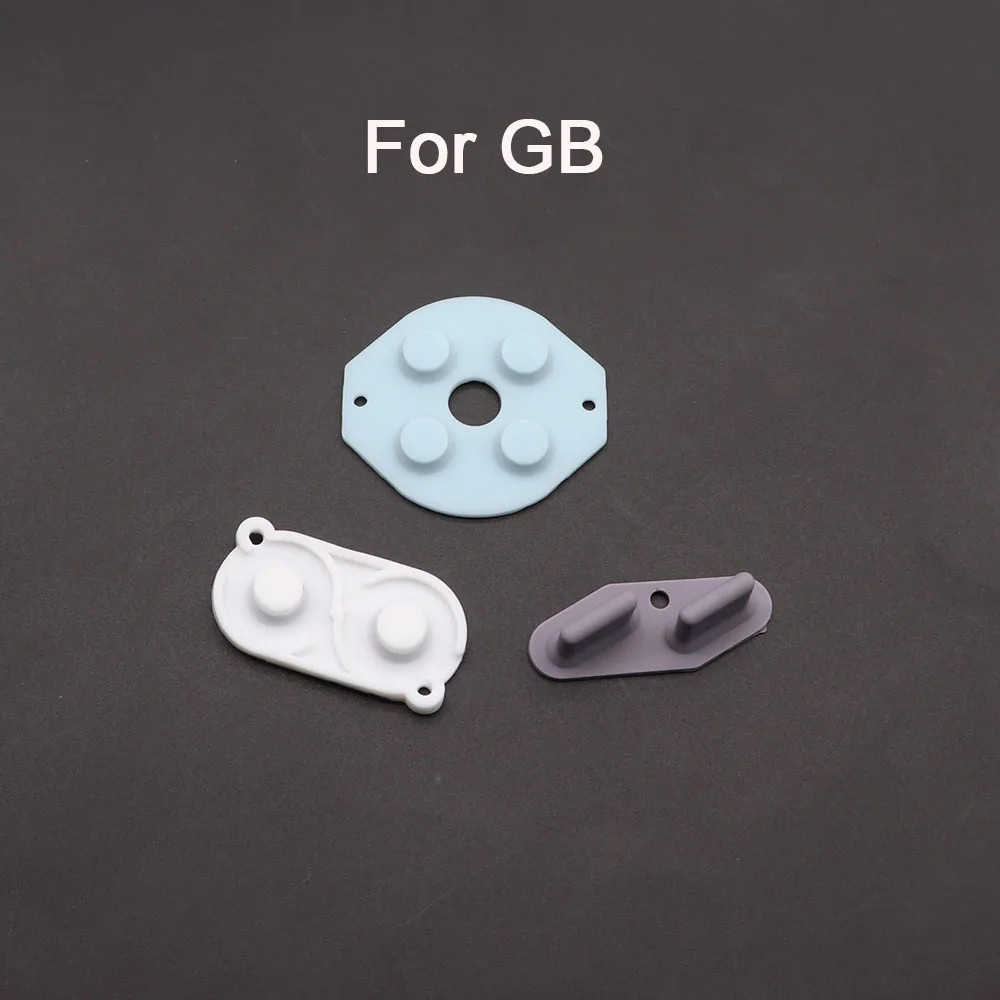 1 Set Rubber Conductive Buttons For Game Boy Classic GB GBA GBC GBP GBA SP GBM Silicone pad Keypad A-B D-pad button