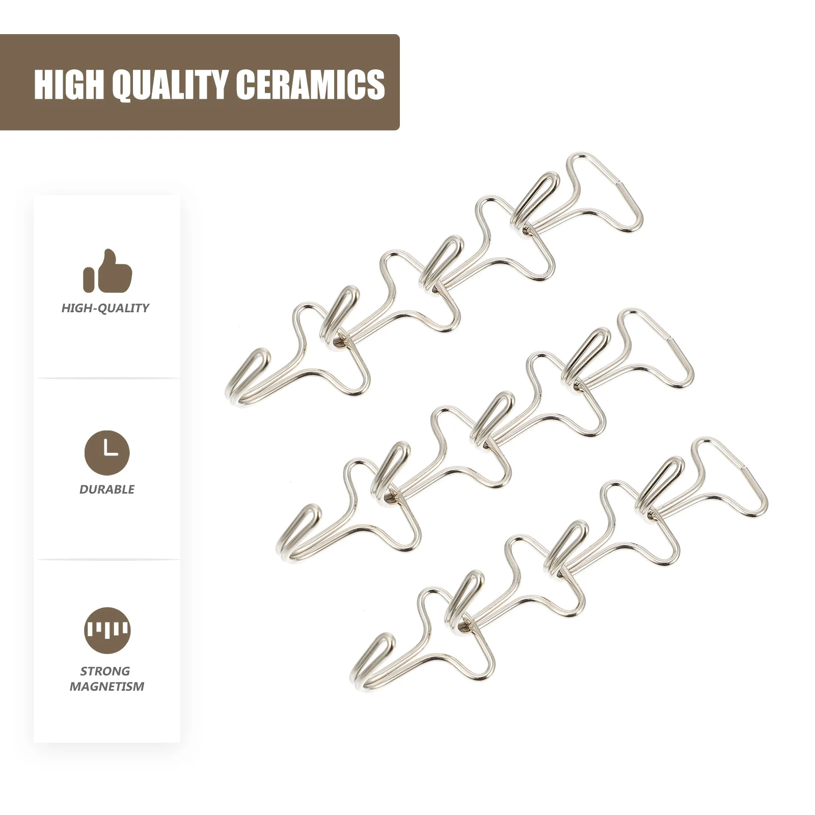 

100pcs Car Seat Cushion Hooks Durable Iron Simple Installation 25cm Wide-Compatible with Various Needs-Auto Accessories