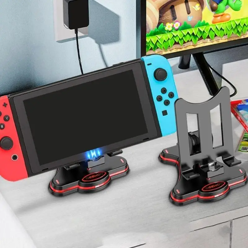 W3JB Konsolen-Dockingstation, faltbare, rutschfeste Halterung für Switch/Switch Lite/OLED – Detail 4