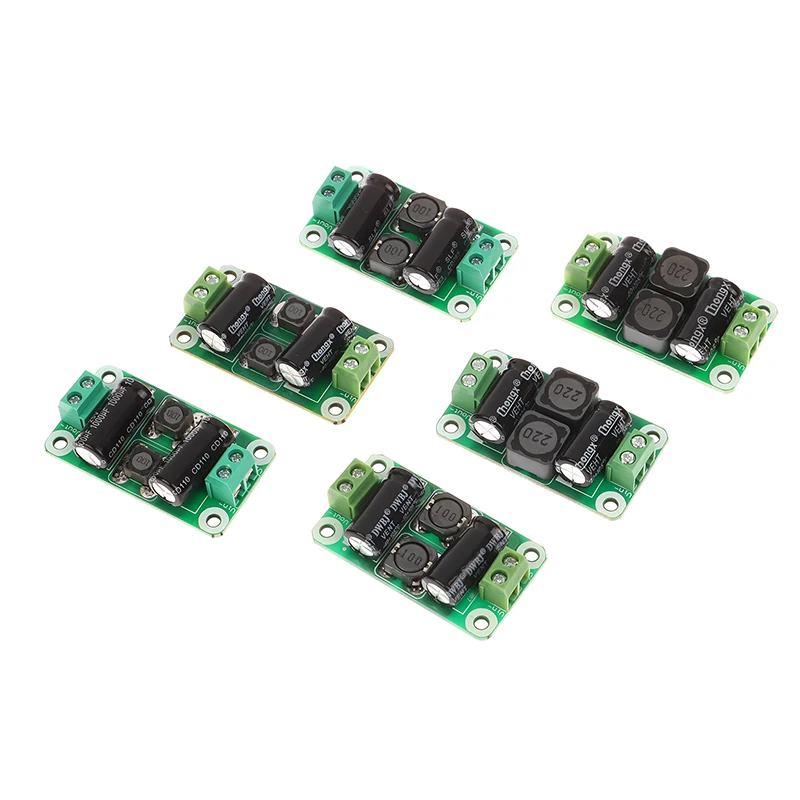 DC Power Filter Board 0-25V/0-50V 2A/3A/4A Class D Power Amplifier Module Interference Suppression Board EMI Suppression