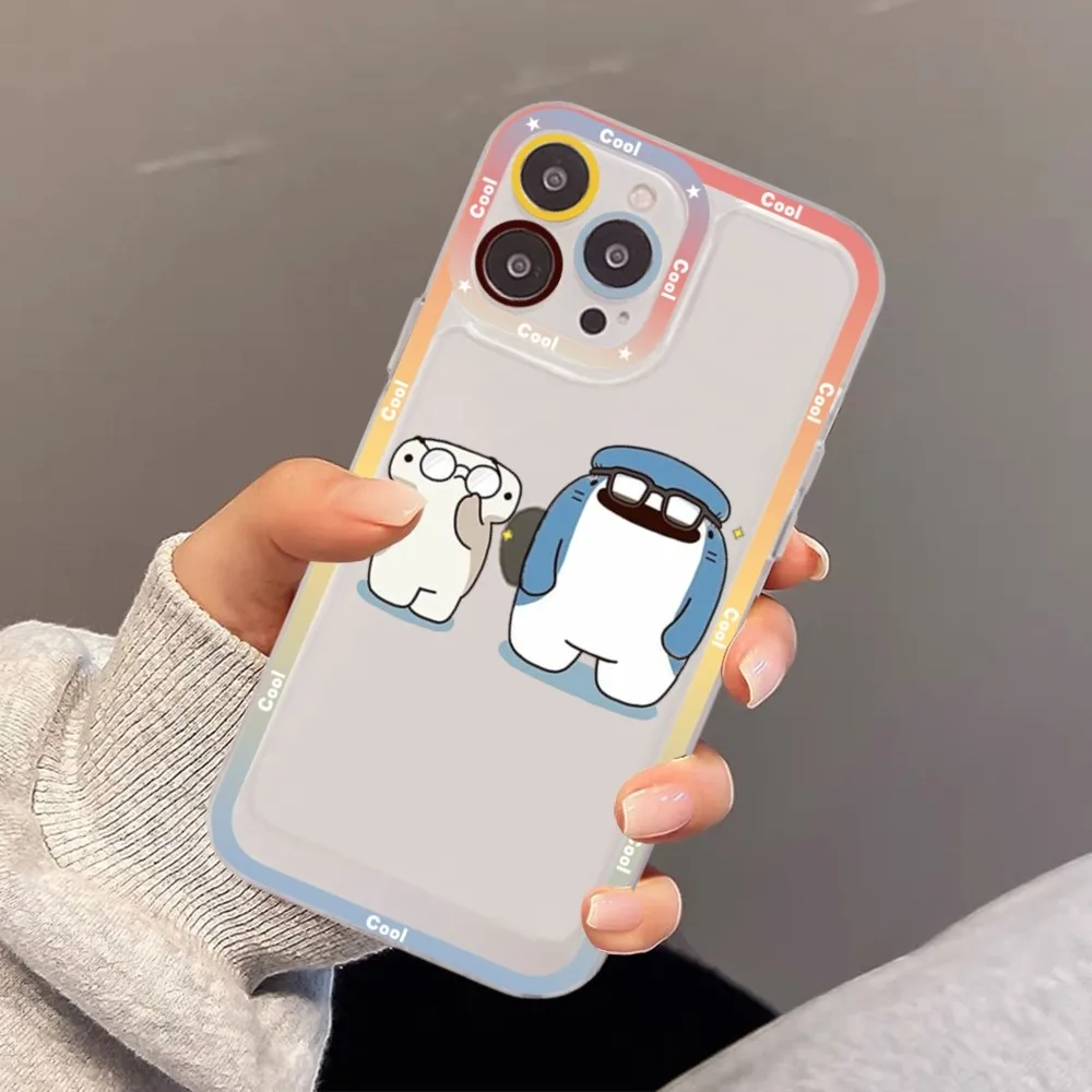 kawaii shark Phone Case For Redmi 7 8 9 A For Redmi Note 5 7 8 9 10 11 Pro Max 4G 5G Funfas