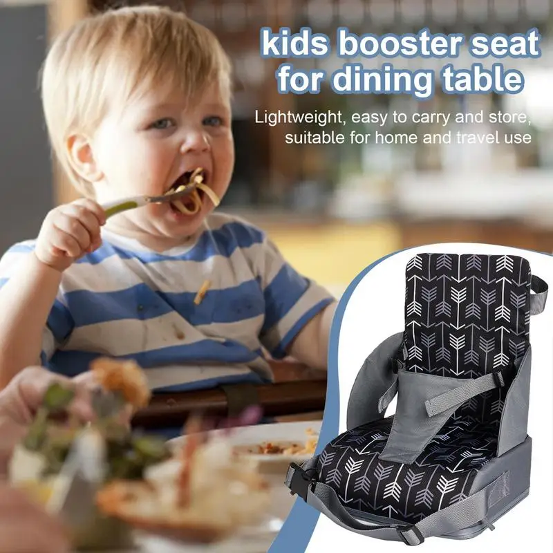 Booster Seat for Kitchen Chair, Cadeira de Jantar Ajustável, Altura Crescente Assento, Almofada, Antiderrapante, Suporte Mat para Comer