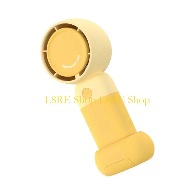 L8RE USB -зарядный вентилятор ручного вентилятора Съемный базовый вентилятор с регулируемой скоростью для студентов охлаждает и