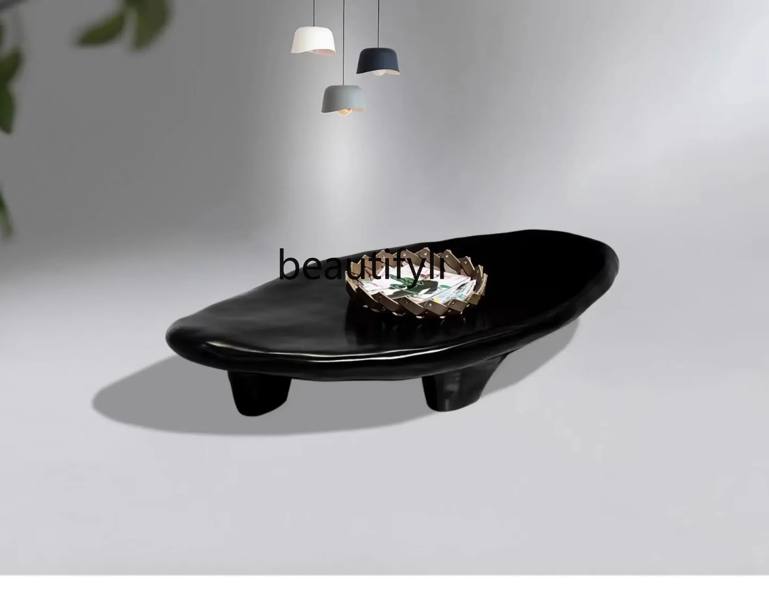 

;XCobble coffee table black Nordic, antique coffee table in the living room