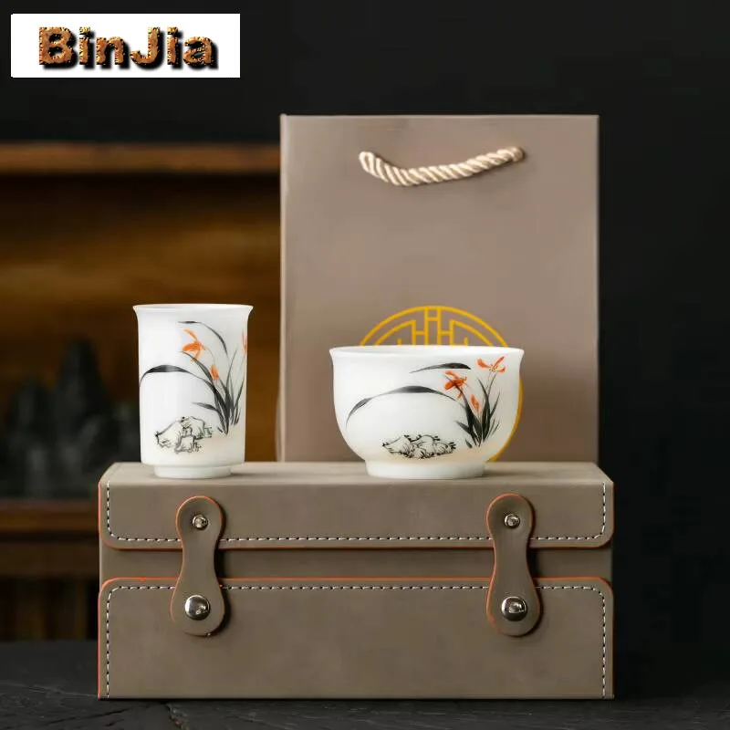 

Нефритовый фарфоровый бутик, мастер-чашка ручной работы, бытовая простая чайная чашка с ручной росписью, традиционный кувшин, чаша для запаха, чайные услуги, ремесло