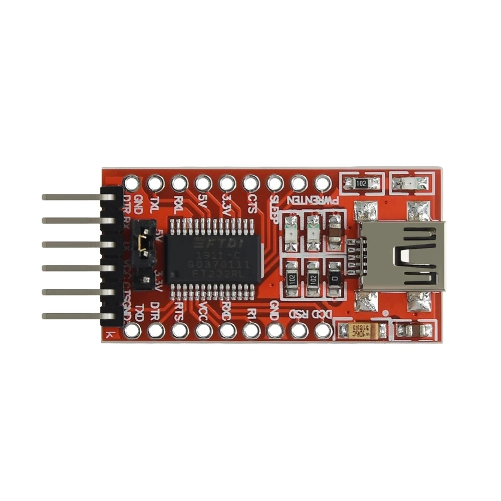 

FT232RL FTDI USB 3.3V 5.5V to TTL Serial Adapter Module for Arduino FT232 Mini Port