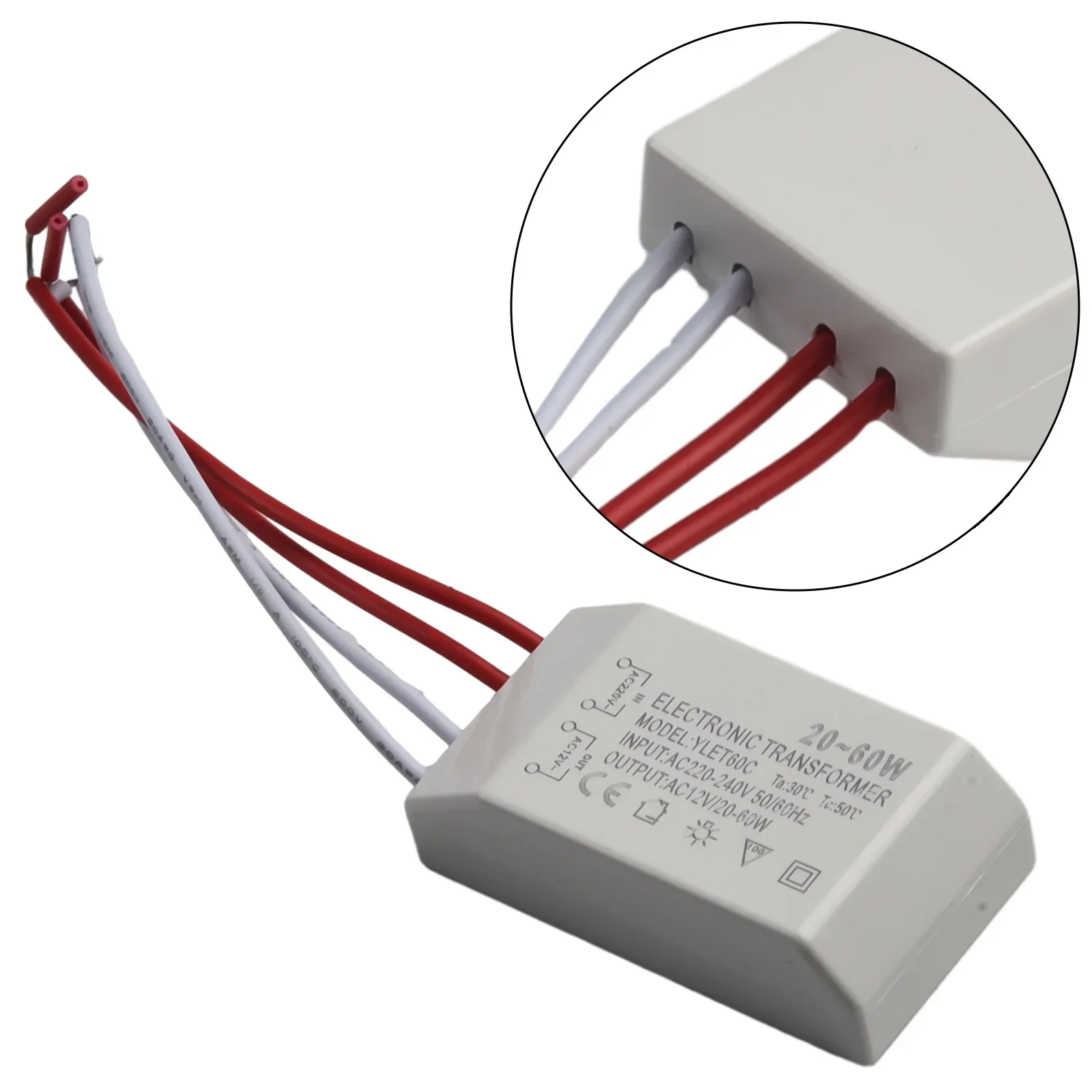 Parts Electronic Transformer Home Chandeliers Adapter Spare Stable Replacement Accessories 20-60W 220V To AC12V