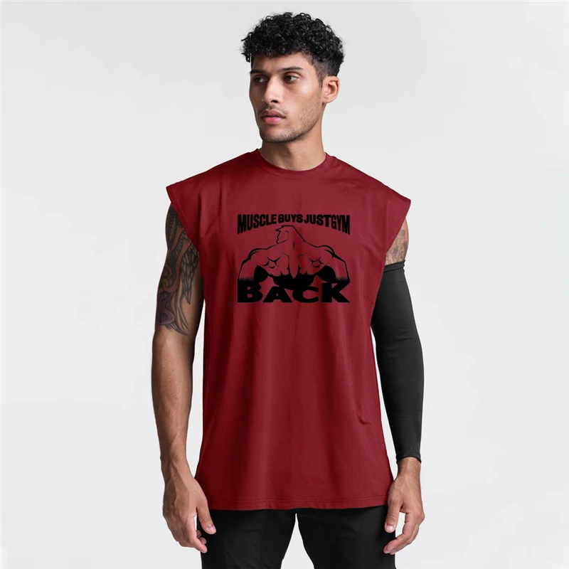 FITNESS SHARK Professional Sports Top Men's Running Tank Top Quick-drying Sweat-absorbing Sleeveless T-shirt