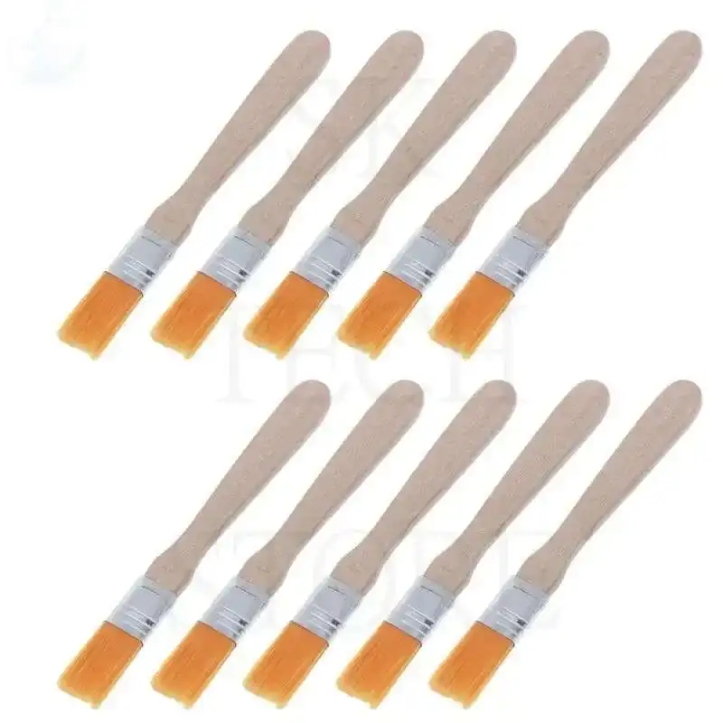 10pcs Memory Nylon Paint Brushes Set for Acrylic Oil Drawing Watercolor Wooden Painting Brush Tools Art Supplies