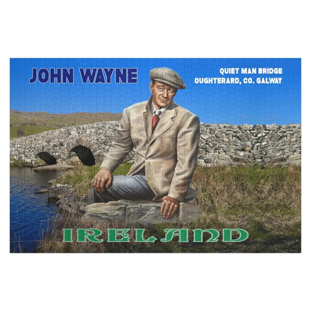 

Деревянные пазлы с изображением Джона Уэйна - «Тихий человек», головоломка для взрослых, игра для детей, персонализированный подарок, пазл с картинкой