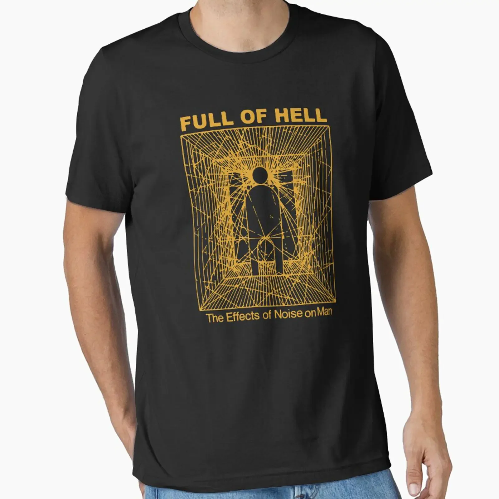 FULL OF HELL EFFECTS NOISE designed and sold by MagritteFer vintage Washed homme streetwear Comfortable designer clothes