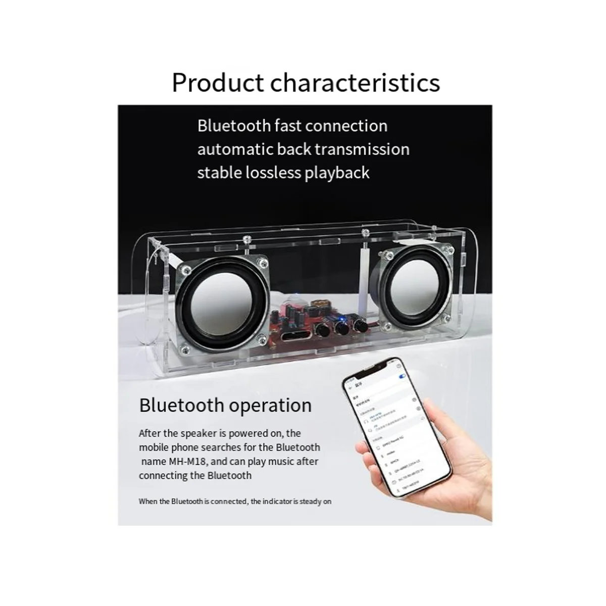 DIY Bluetooth Speaker Kit Electronics DIY Soldering Project Practice Solder Assembly DIY Electronic Kit Component