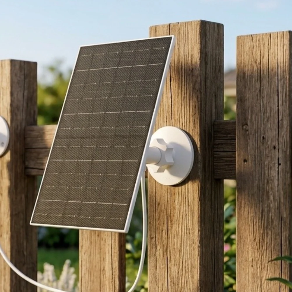 IP65 Rated 7W Monocrystalline Solar Panel for Ring-Style For Outdoor Security Cameras and Surveillance Devices