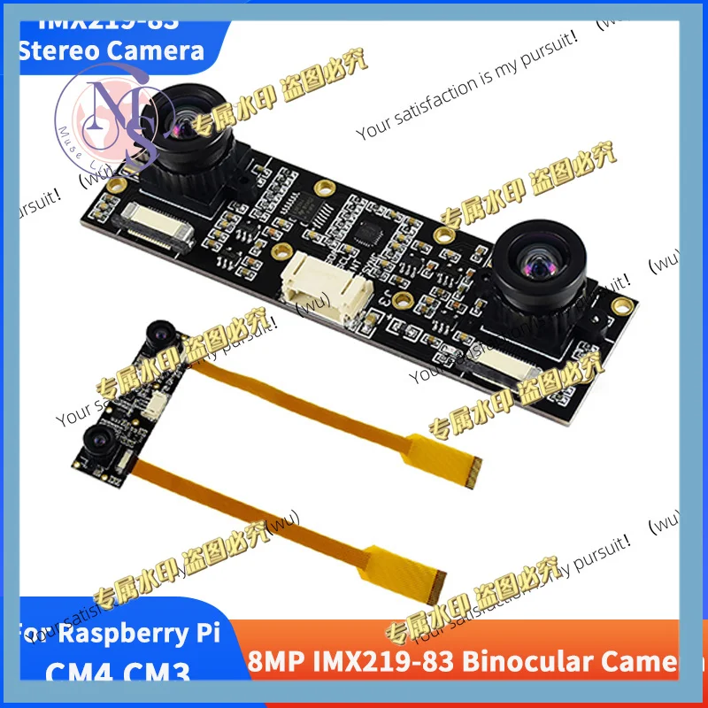 

IMX219-83 Binocular Camera 8MP Chip Sensor CSI Interface Stereo Camera For Jetson Nano Raspberry Pi 5 CM4 CM3